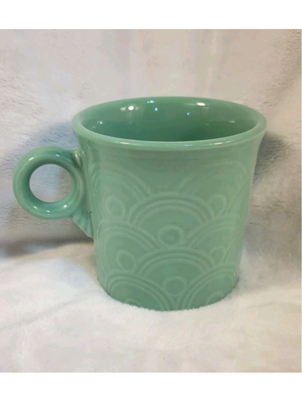 Fiesta Ring-Handled Fan/Horizon Mug Seamist Green Sea Mist